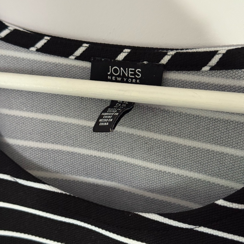 Black Shirt with White Stripes - Picture 4 of 7